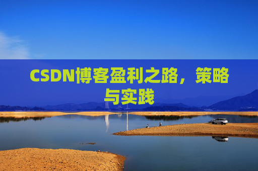 CSDN博客盈利之路，策略与实践